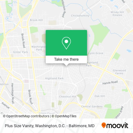 Mapa de Plus Size Vanity