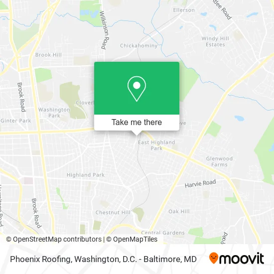 Phoenix Roofing map