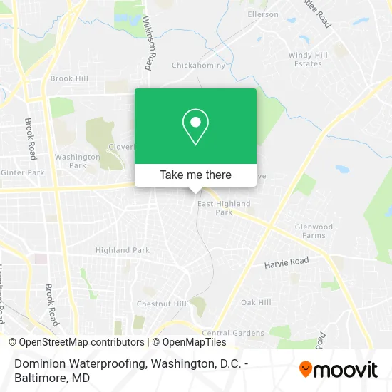Dominion Waterproofing map