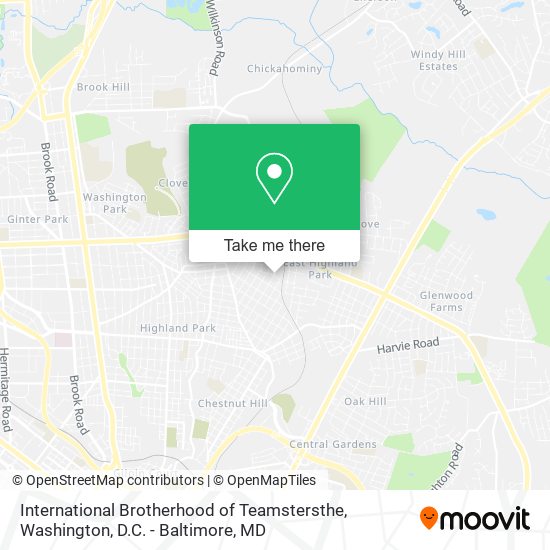Mapa de International Brotherhood of Teamstersthe