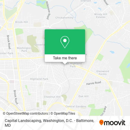 Capital Landscaping map