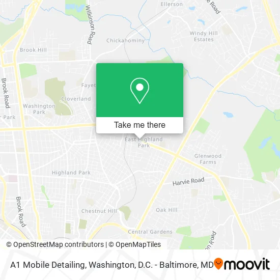 A1 Mobile Detailing map