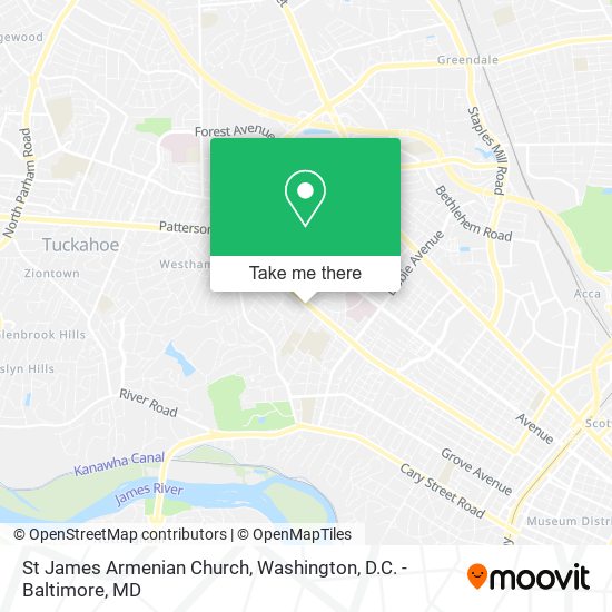 St James Armenian Church map