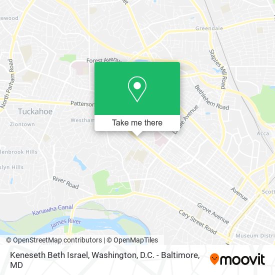 Mapa de Keneseth Beth Israel