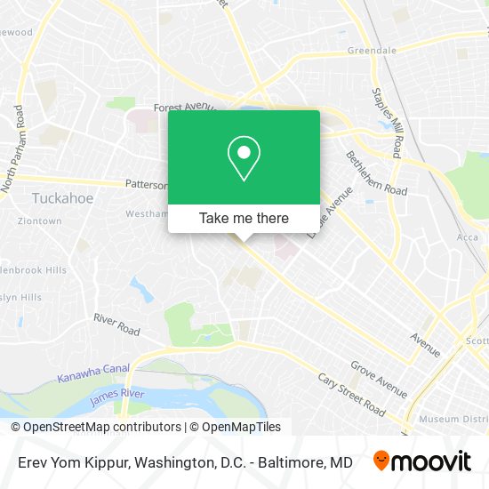 Erev Yom Kippur map