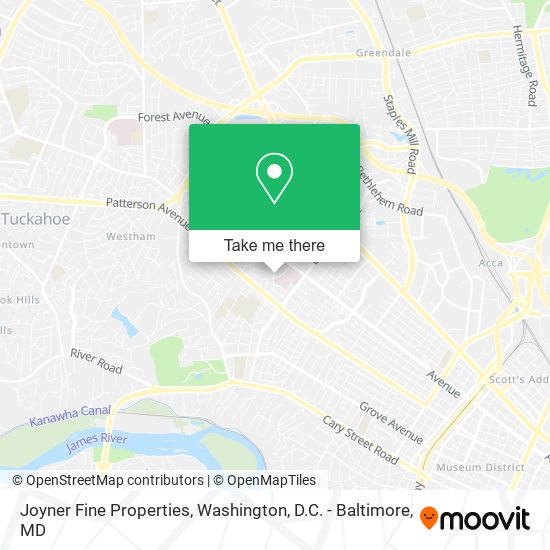 Joyner Fine Properties map