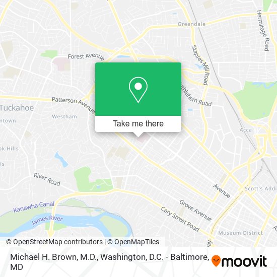 Mapa de Michael H. Brown, M.D.