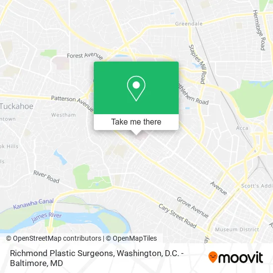 Richmond Plastic Surgeons map