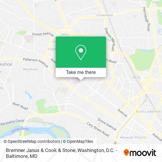 Mapa de Bremner Janus & Cook & Stone