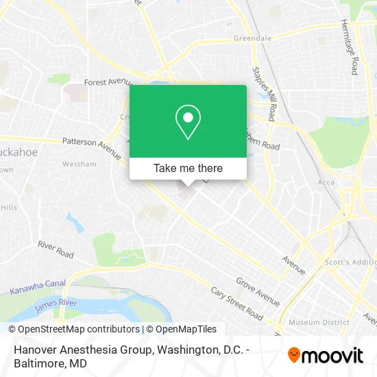 Hanover Anesthesia Group map
