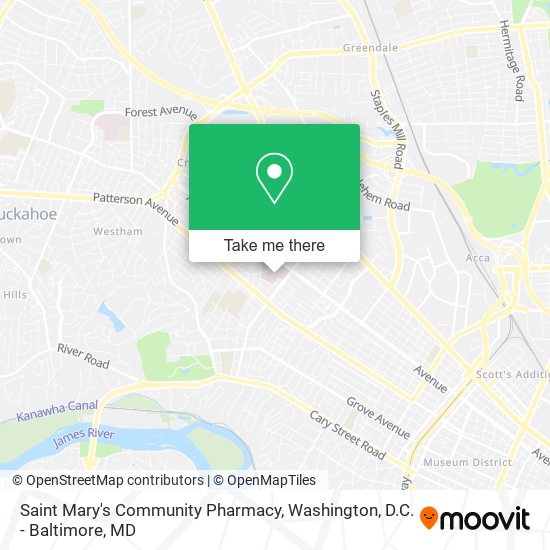 Saint Mary's Community Pharmacy map