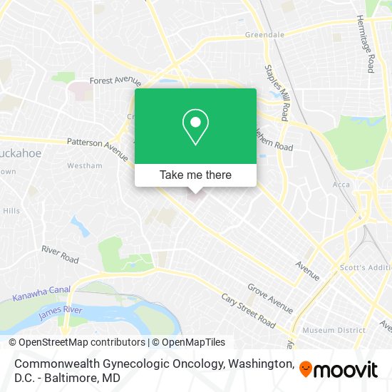 Commonwealth Gynecologic Oncology map