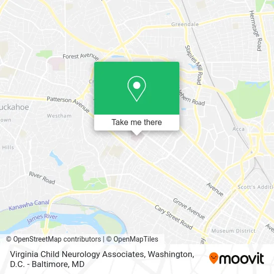 Virginia Child Neurology Associates map