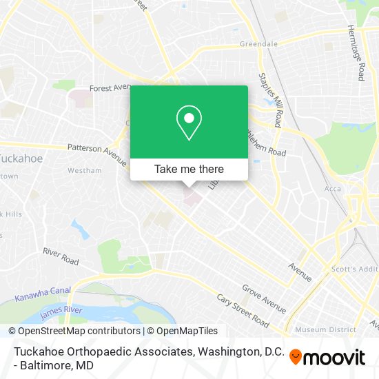 Tuckahoe Orthopaedic Associates map