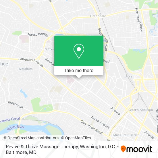 Mapa de Revive & Thrive Massage Therapy