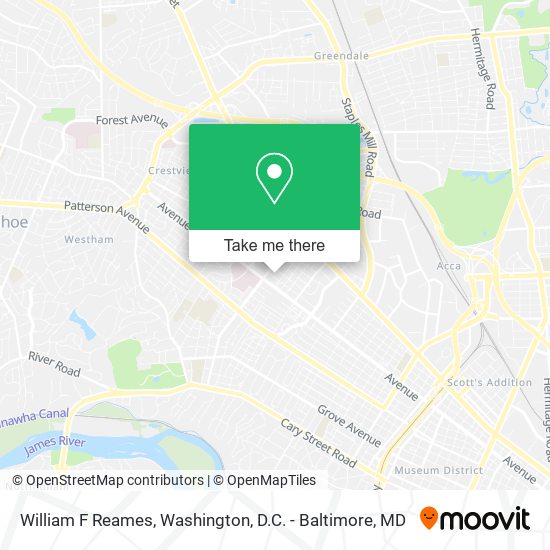 William F Reames map