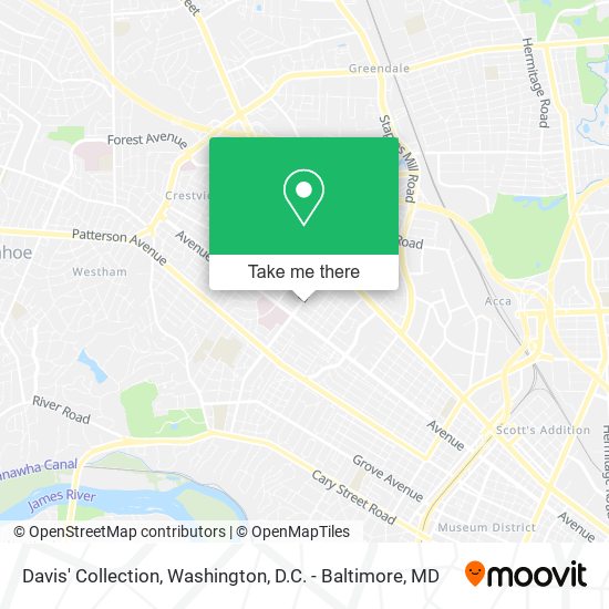 Davis' Collection map