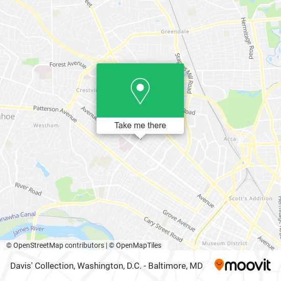 Davis' Collection map