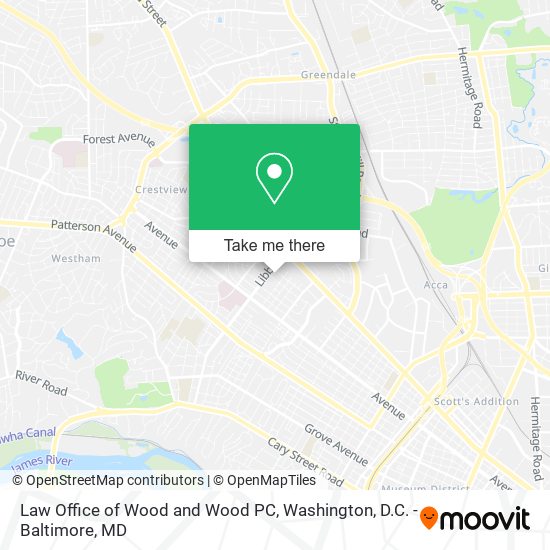 Mapa de Law Office of Wood and Wood PC