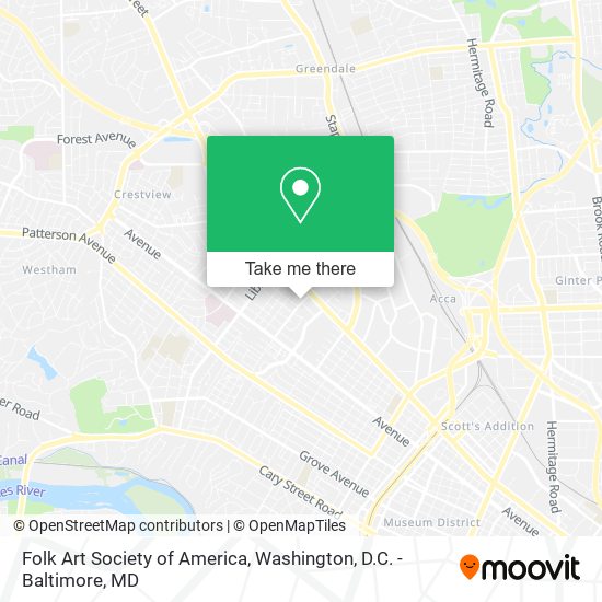 Folk Art Society of America map
