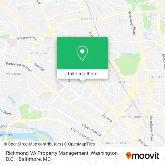 Richmond VA Property Management map