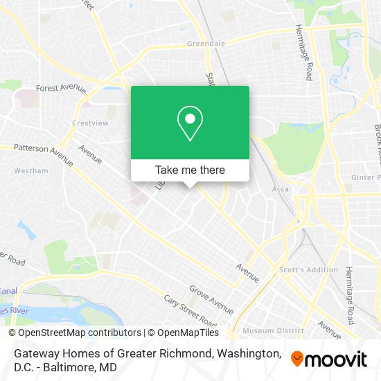 Gateway Homes of Greater Richmond map