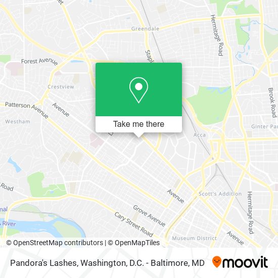 Mapa de Pandora's Lashes