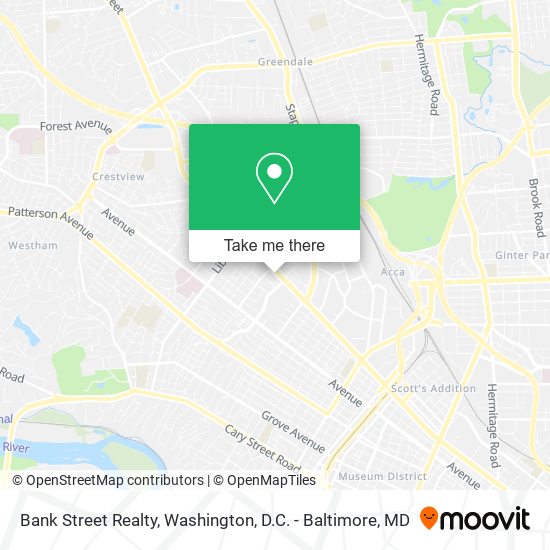 Bank Street Realty map