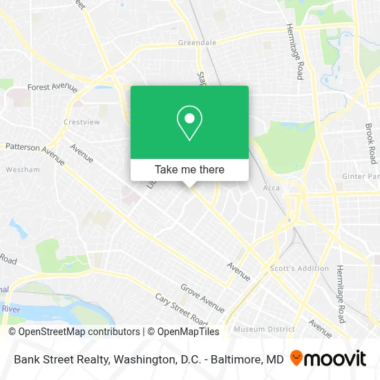 Bank Street Realty map