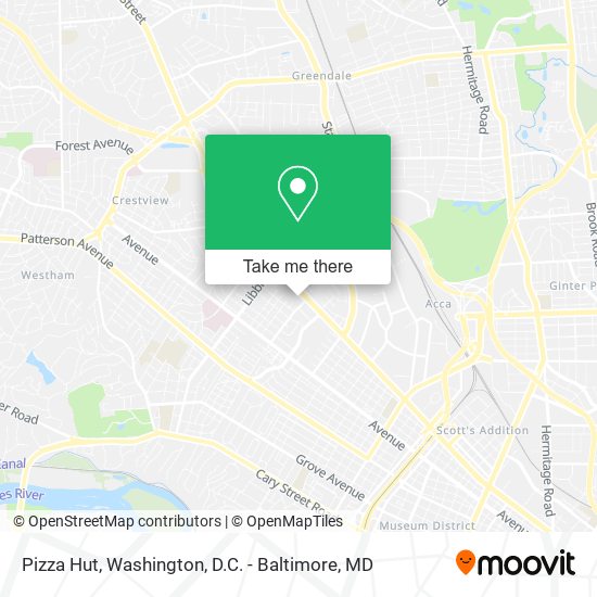 Pizza Hut map