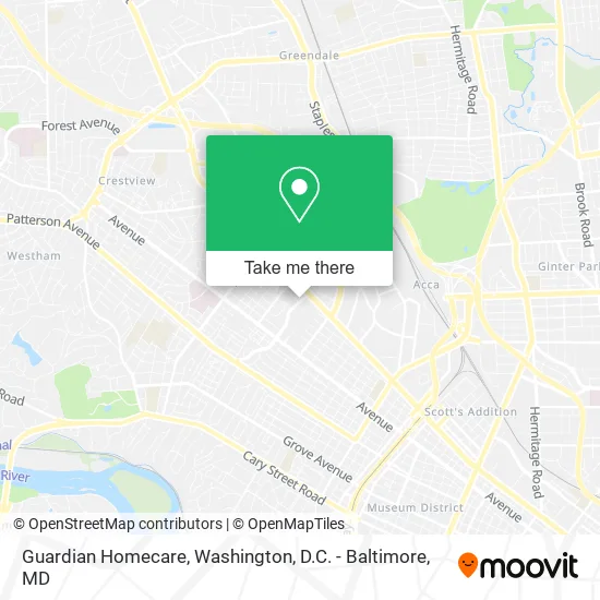 Guardian Homecare map