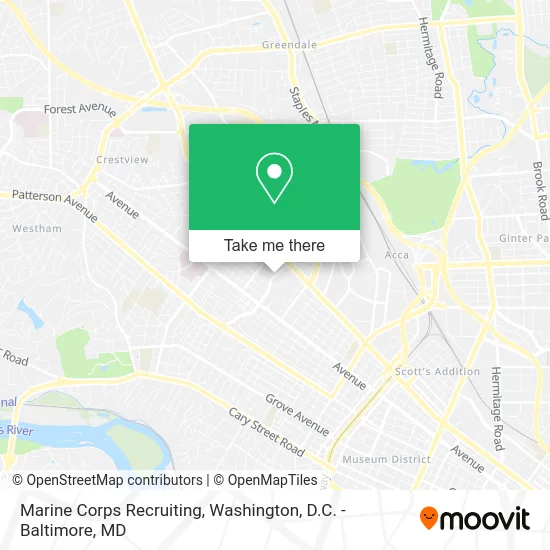 Marine Corps Recruiting map