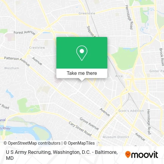 U S Army Recruiting map