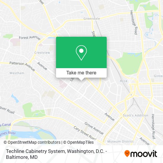Techline Cabinetry System map
