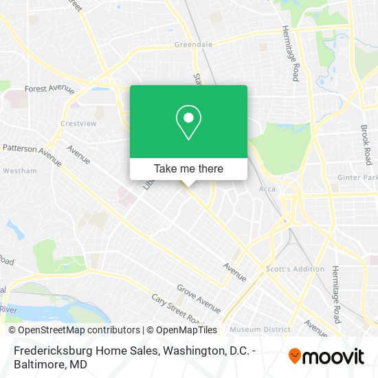 Mapa de Fredericksburg Home Sales