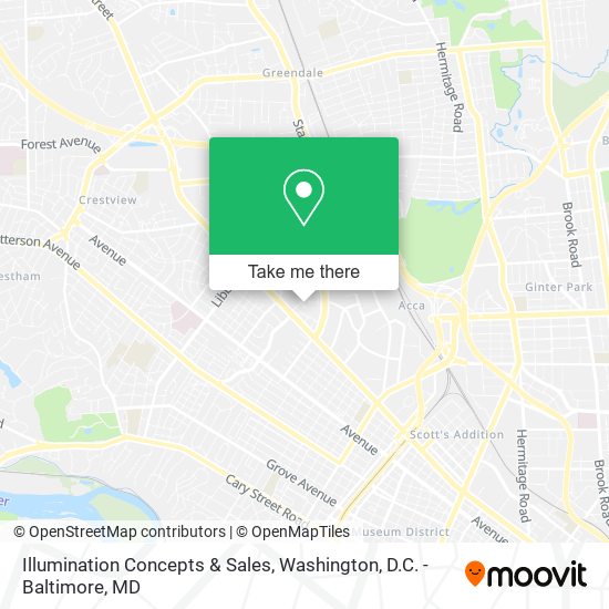 Illumination Concepts & Sales map