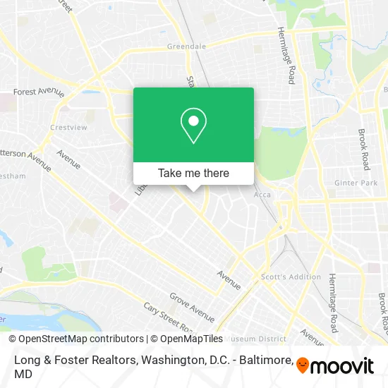 Long & Foster Realtors map