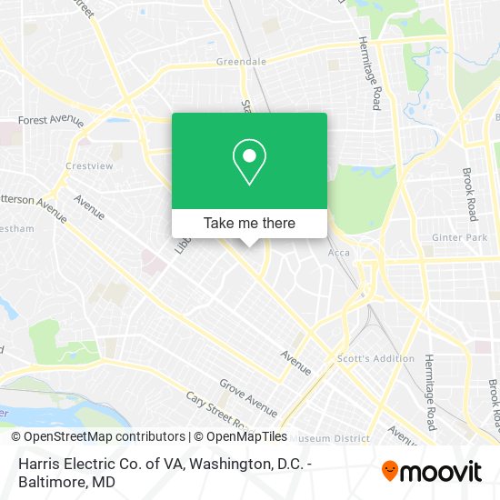 Mapa de Harris Electric Co. of VA