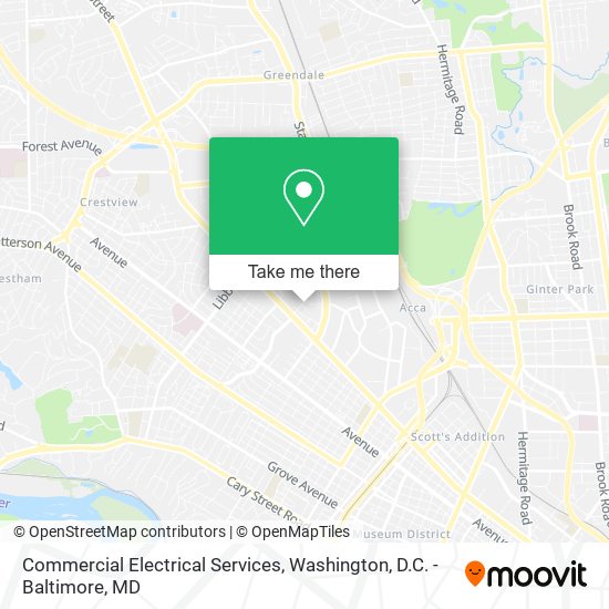 Commercial Electrical Services map