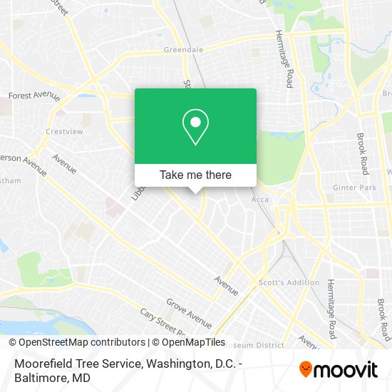 Mapa de Moorefield Tree Service