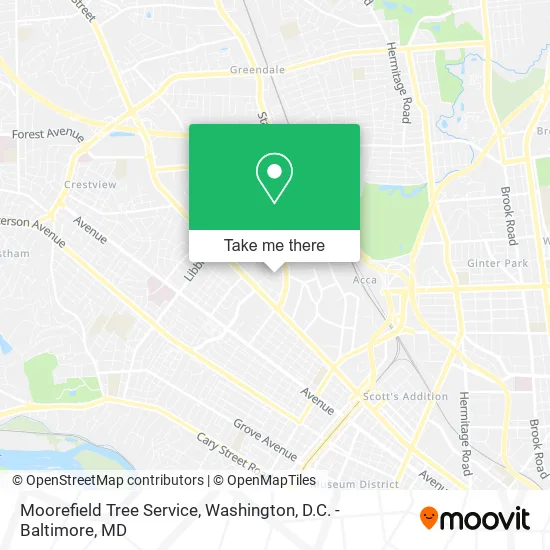 Moorefield Tree Service map