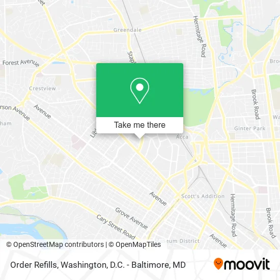 Order Refills map