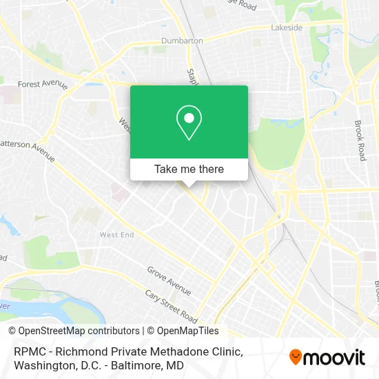 RPMC - Richmond Private Methadone Clinic map