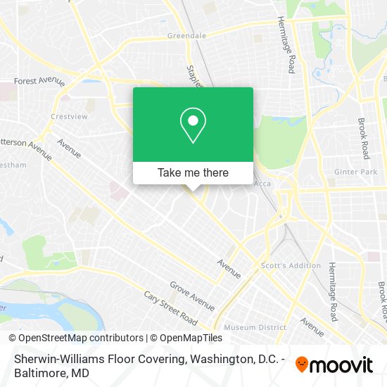 Sherwin-Williams Floor Covering map