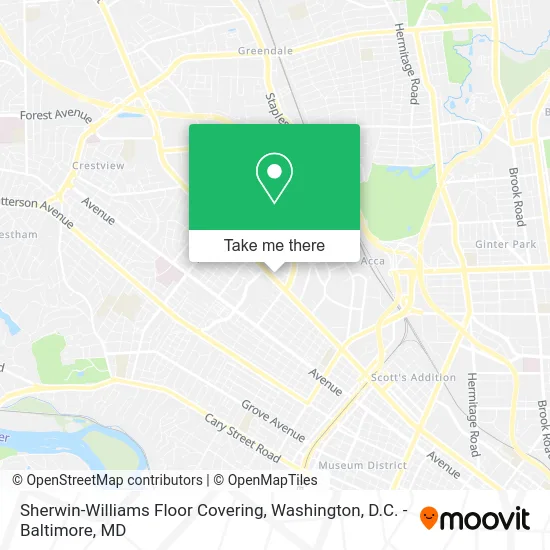 Sherwin-Williams Floor Covering map