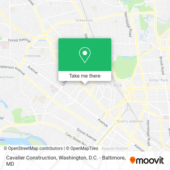 Cavalier Construction map