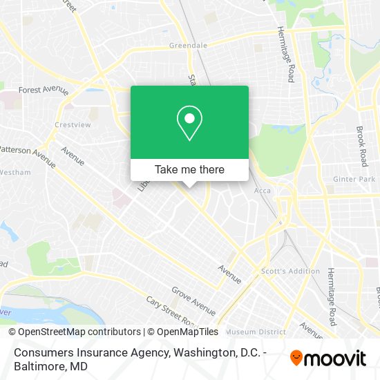 Mapa de Consumers Insurance Agency