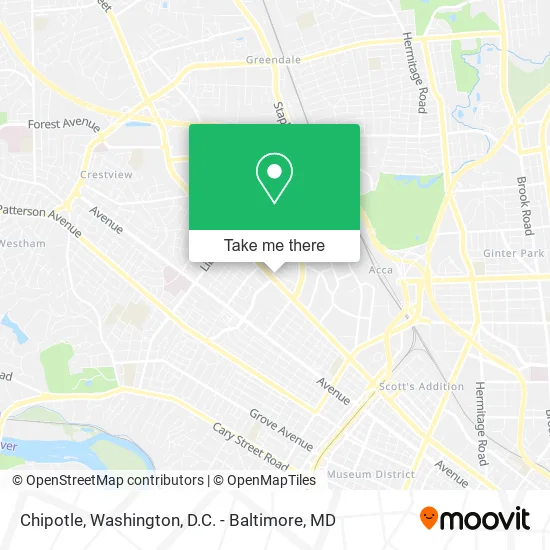 Mapa de Chipotle