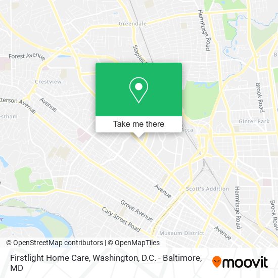 Firstlight Home Care map