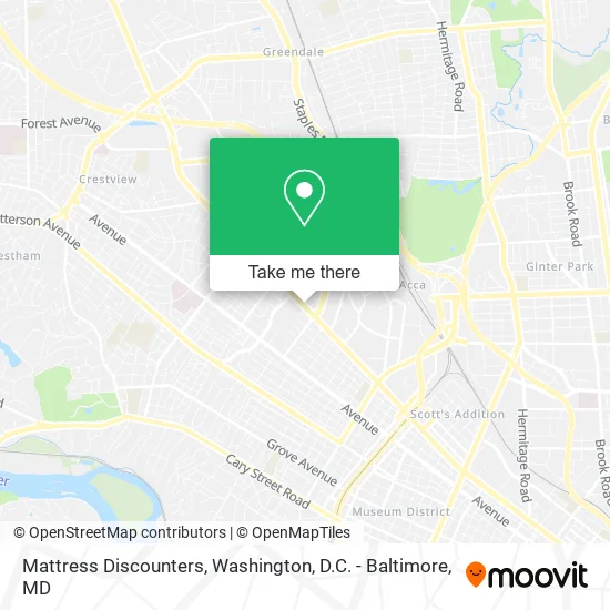 Mattress Discounters map